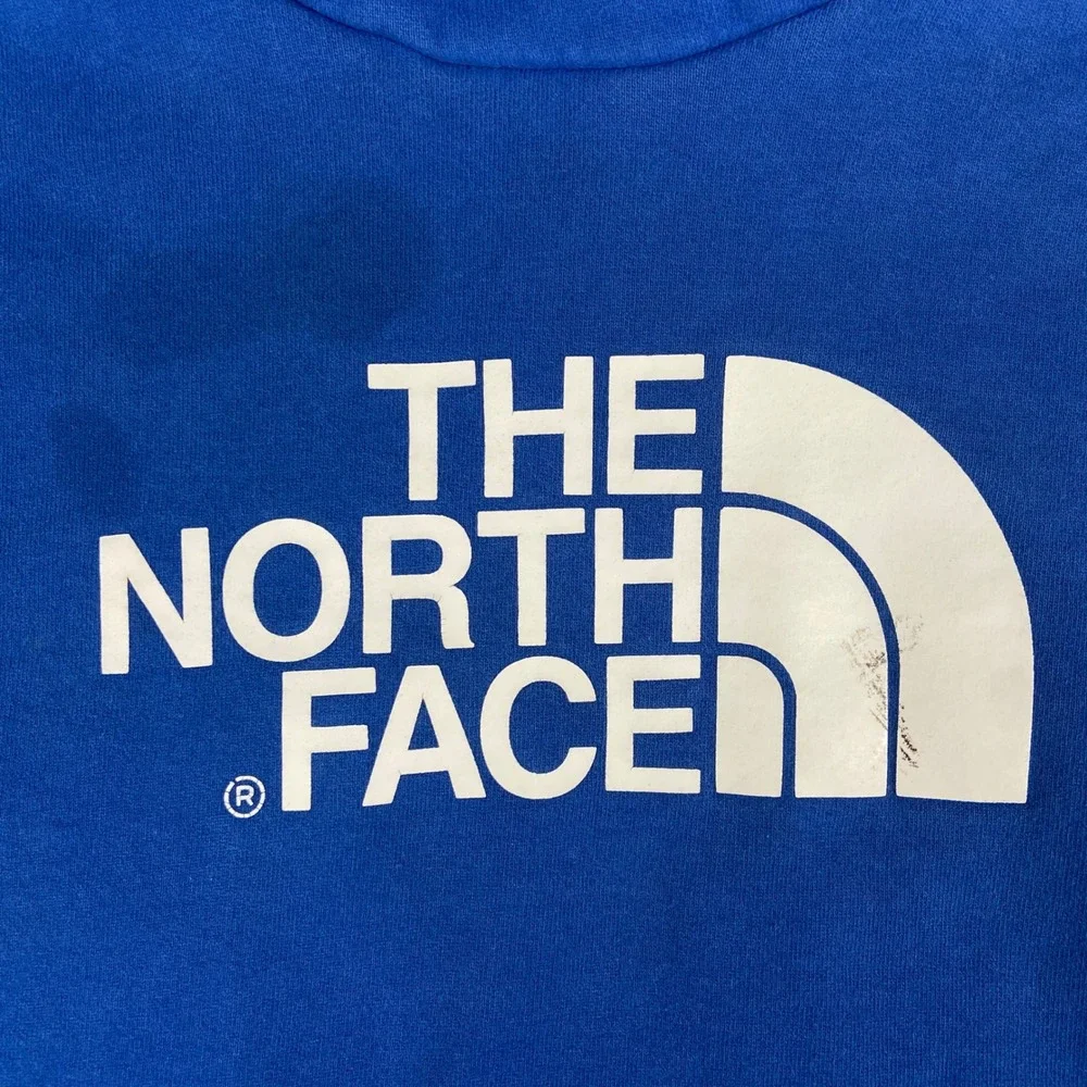 The North Face‎ Hoodie Mens XL Blue Pullover Logo Graphic Sweatshirt Gorpcore